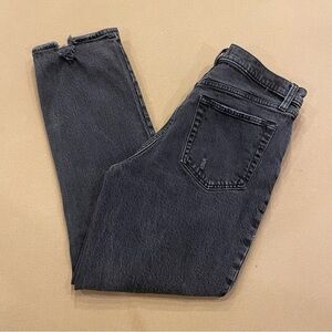 Women Abercrombie & Fitch Ultra High Rise 90’s Straight Jeans Black Wash 30/10S